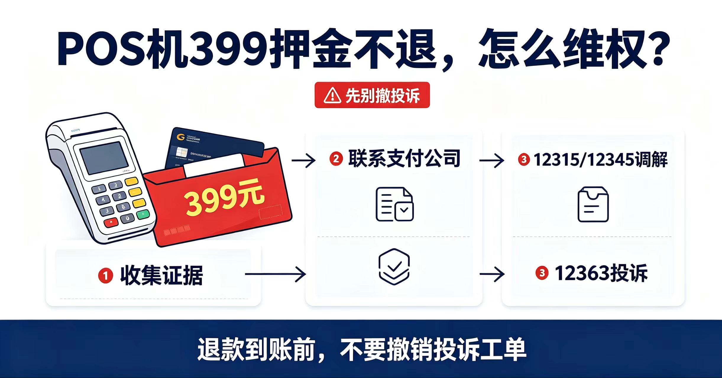 星驿付官网：POS机被扣399押金不退？完整维权步骤教你追回